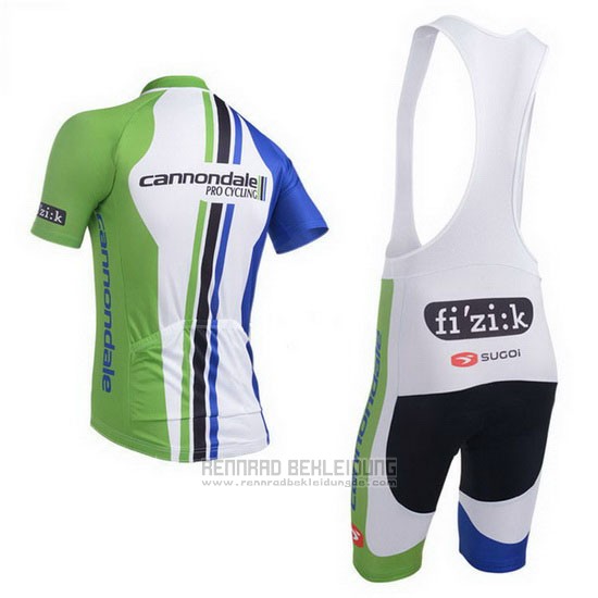 2013 Fahrradbekleidung Cannondale Champion Blau Trikot Kurzarm und Tragerhose